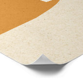 MODERNE ABSTRAKTE RUST-YELLOW ART WICOME WEDING POSTER (Ecke)