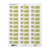 MODERNE ABSTRAKTE RUSTISCHE LIME GREEN KRAFT ADRES (Vorne)