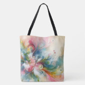 Moderne abstrakte Schmetterling Frühlingsfarben Tasche (Rückseite)
