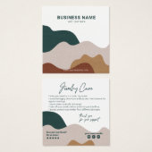 Moderne Abstrakte Schmuckkarte von Boho (Vorne & Hinten)