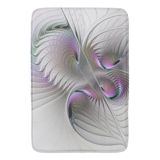 Moderne Abstrakte, schüchterne Fantasie Abbildung Badematte (Vorderseite Vertikal)