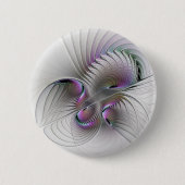 Moderne Abstrakte, schüchterne Fantasie Abbildung  Button (Vorderseite)