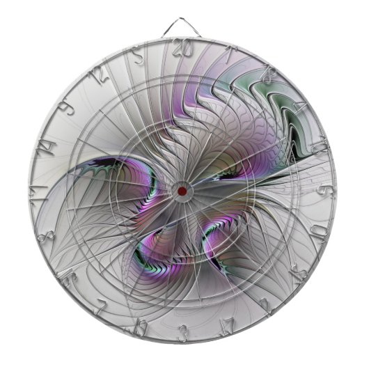 Moderne Abstrakte, schüchterne Fantasie Abbildung  Dartscheibe (vorne)