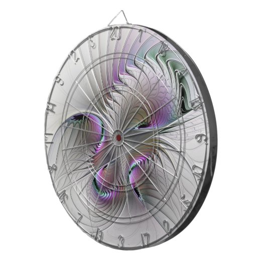 Moderne Abstrakte, schüchterne Fantasie Abbildung  Dartscheibe (Vorderseite rechts)