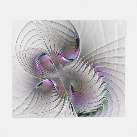 Moderne Abstrakte, schüchterne Fantasie Abbildung  Fleecedecke (Vorderseite (Horizontal))