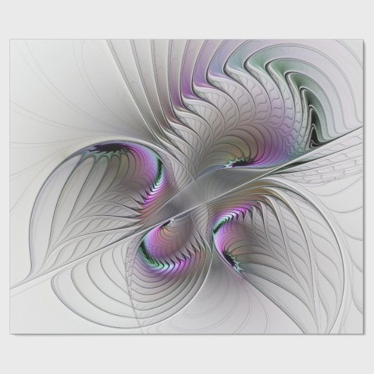 Moderne Abstrakte, schüchterne Fantasie Abbildung Geschenkpapier (Flach)