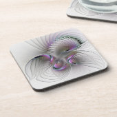 Moderne Abstrakte, schüchterne Fantasie Abbildung  Getränkeuntersetzer (Linke Seite)