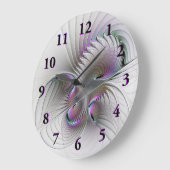 Moderne Abstrakte, schüchterne Fantasie Abbildung  Große Wanduhr (Winkel)