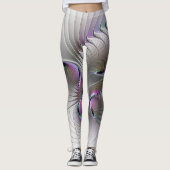 Moderne Abstrakte, schüchterne Fantasie Abbildung  Leggings (Vorderseite)