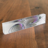 Moderne Abstrakte, schüchterne Fantasie Abbildung Namensplakette (Seite)