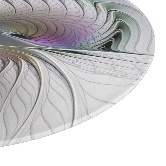 Moderne Abstrakte, schüchterne Fantasie Abbildung Schneidebrett (Ecke)