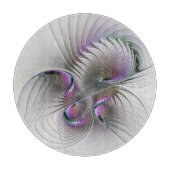 Moderne Abstrakte, schüchterne Fantasie Abbildung Schneidebrett (Vorderseite)