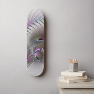 Moderne Abstrakte, schüchterne Fantasie Abbildung Skateboard
