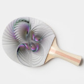 Moderne Abstrakte, schüchterne Fantasie Abbildung  Tischtennis Schläger (Seitenansicht)