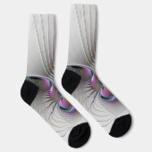 Moderne abstrakte schüchterne Fantasy-Figur-Frakta Socken (Rechts)