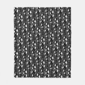 Moderne abstrakte Schwarz-Weiß-Illustration Fleecedecke (Vorderseite)