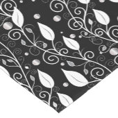 Moderne abstrakte Schwarz-Weiß-Illustration Kurzer Tischläufer (Ecke)