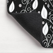 Moderne abstrakte Schwarz-Weiß-Illustration Mousepad (Ecke)