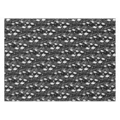 Moderne abstrakte Schwarz-Weiß-Illustration Tischdecke (Vorderseite (Horizontal))