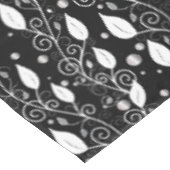 Moderne abstrakte Schwarz-Weiß-Illustration Tischdecke (Schrägansicht)