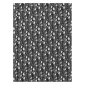 Moderne abstrakte Schwarz-Weiß-Illustration Tischdecke (Vorderseite)