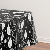 Moderne abstrakte Schwarz-Weiß-Illustration Tischdecke (Beispiel)