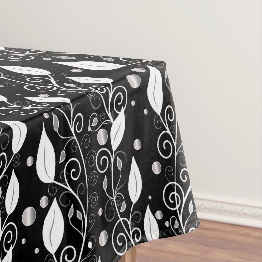 Moderne abstrakte Schwarz-Weiß-Illustration Tischdecke (Beispiel)
