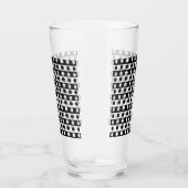 Moderne Abstrakte Schwarz-Weiß-Kunst Glas (Rechts)