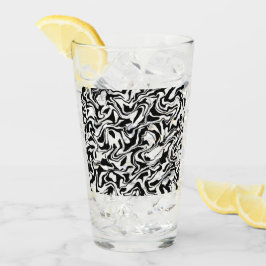 Moderne Abstrakte Schwarz-Weiß-Kunst Glas