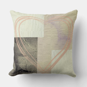 Moderne abstrakte Schwarz-weiß und grau Kissen