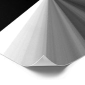 Moderne abstrakte Schwarz-weiße Dreiecksmuster Poster (Ecke)