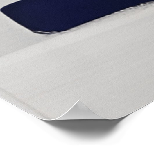 Moderne Abstrakte Schwarz-weiße Linienformen Poste Poster (Ecke)