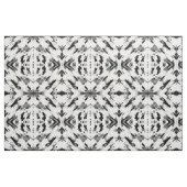 Moderne Abstrakte Schwarz-weiße Pinselstrichkunst Stoff (Fat Quarter (45,7 x 55,9 cm))