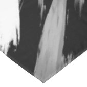 Moderne Abstrakte Schwarz-weiße Pinselstrichkunst Tischdecke (Schrägansicht)