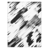 Moderne Abstrakte Schwarz-weiße Pinselstrichkunst Tischdecke (Vorderseite)