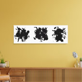 Moderne Abstrakte schwarze Flecken Leinwanddruck (Insitu (Wohnzimmer))