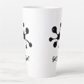 Moderne abstrakte schwarze Ggoo-Fleck Milchtasse (Vorderseite)