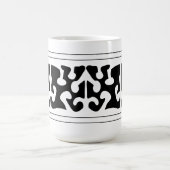 Moderne Abstrakte Schwarzform Kaffeetasse (Mittel)