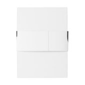 Moderne Abstrakte Schwarzwaldfarbe Einladungsbanderole (Rückseitenbeispiel)