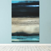 Moderne Abstrakte Seascape Moderne Küstenkunst Leinwanddruck (Insitu (Holzboden))