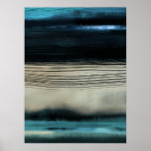 Moderne Abstrakte Seascape Moderne Küstenkunst Poster (Vorne)