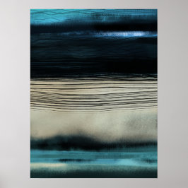 Moderne Abstrakte Seascape Moderne Küstenkunst Poster