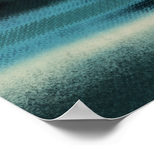 Moderne Abstrakte Seascape Moderne Küstenkunst Poster (Ecke)