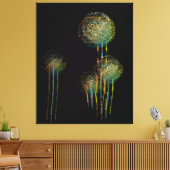 Moderne Abstrakte Sommer-Blume Bäume Leinwanddruck (Insitu (Wohnzimmer))