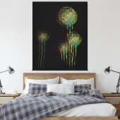 Moderne Abstrakte Sommer-Blume Bäume Leinwanddruck (Insitu (Schlafzimmer))