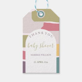 Moderne Abstrakte Sommerfarben Splash Geschenkanhänger