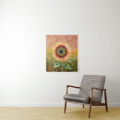 Moderne abstrakte Sonnenblumen-Kunst Wandteppich (Beispiel)