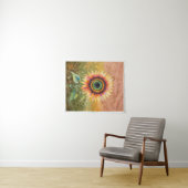 Moderne abstrakte Sonnenblumen-Kunst Wandteppich (Beispiel (Horizontal))