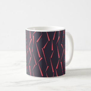 Moderne abstrakte spielerische geometrische Dreiec Kaffeetasse