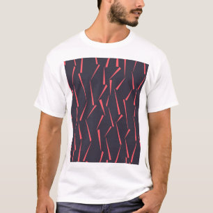 Moderne abstrakte spielerische geometrische Dreiec T-Shirt